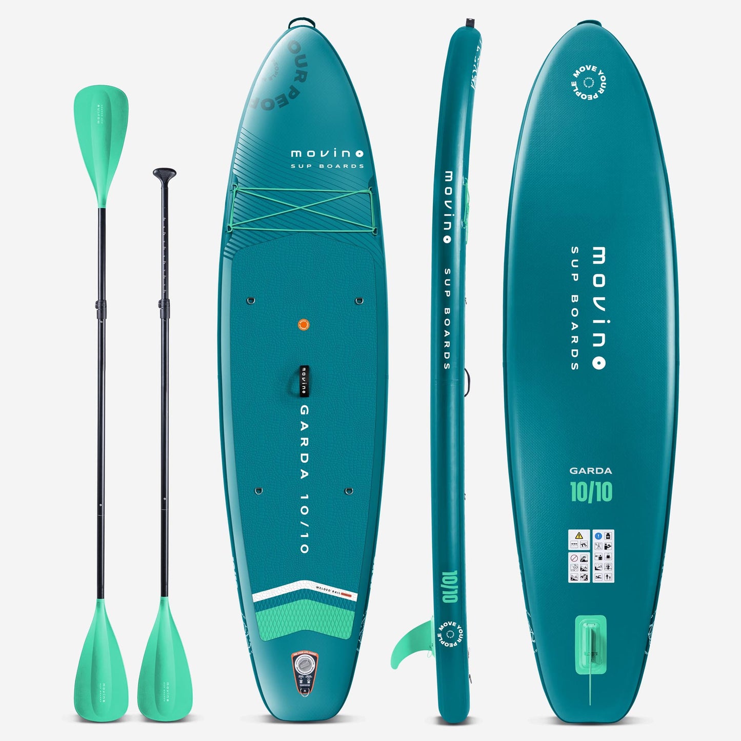 Movino GARDA Allround 10'10'' (verde azulado y menta)
