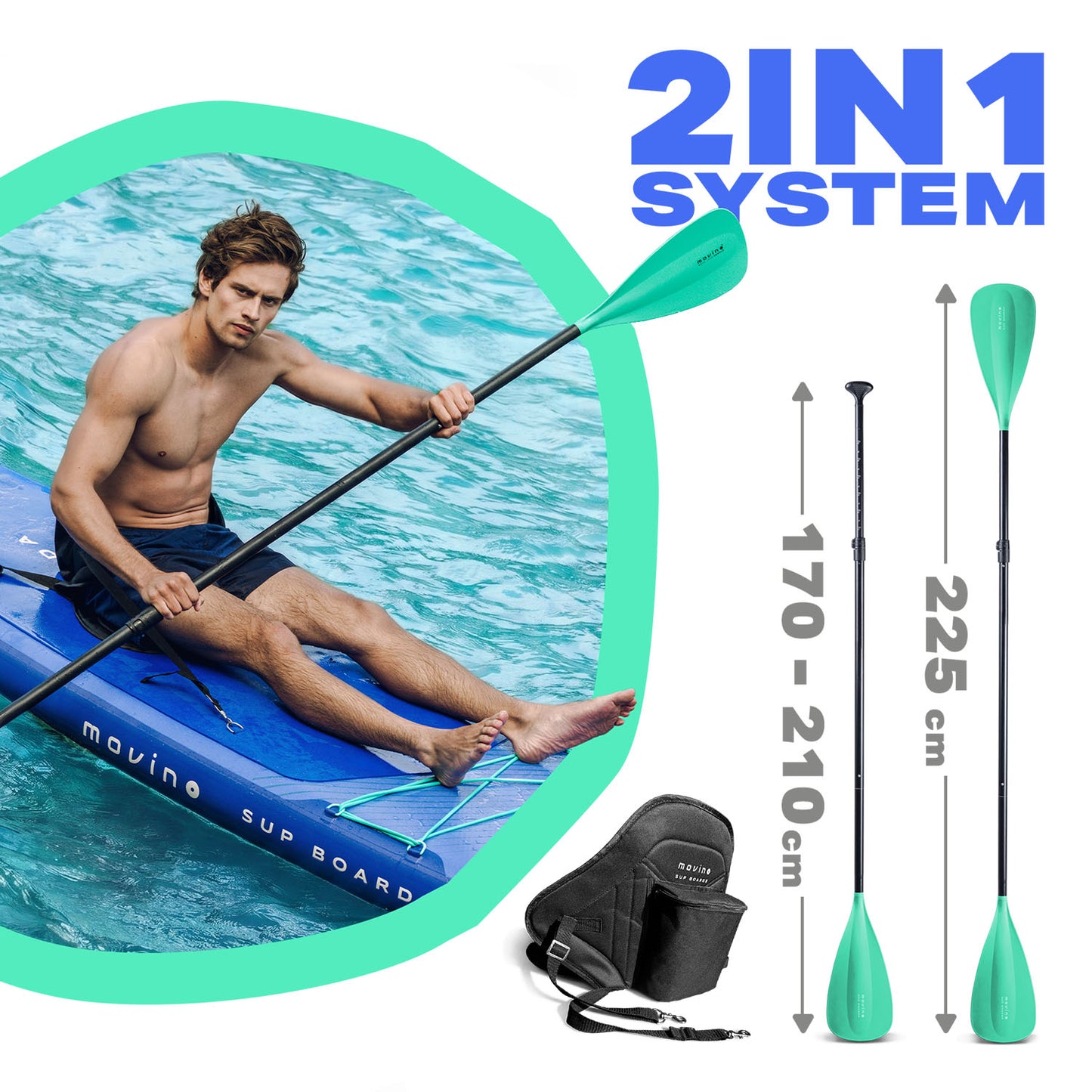  Movino GARDA Allround 10'10'' (azul-menta)